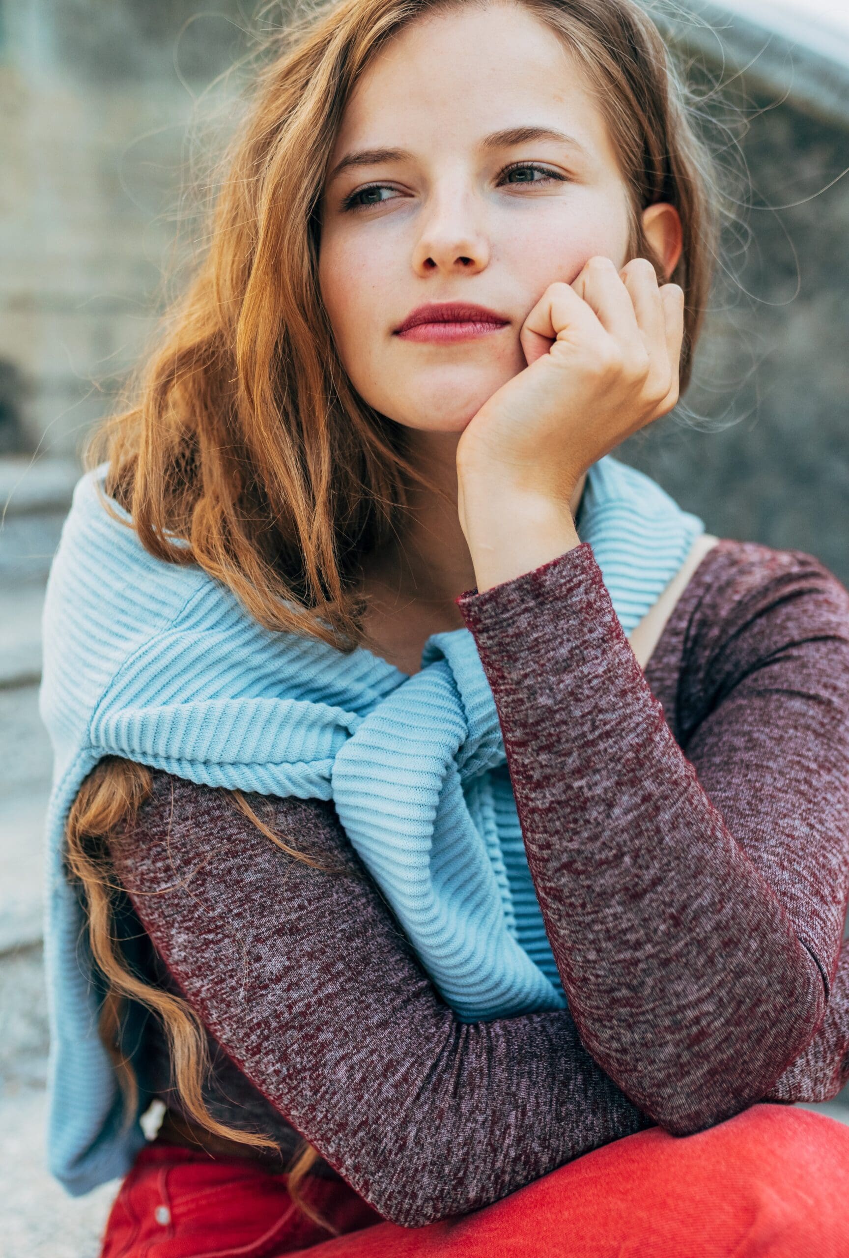 A woman thinking about her options