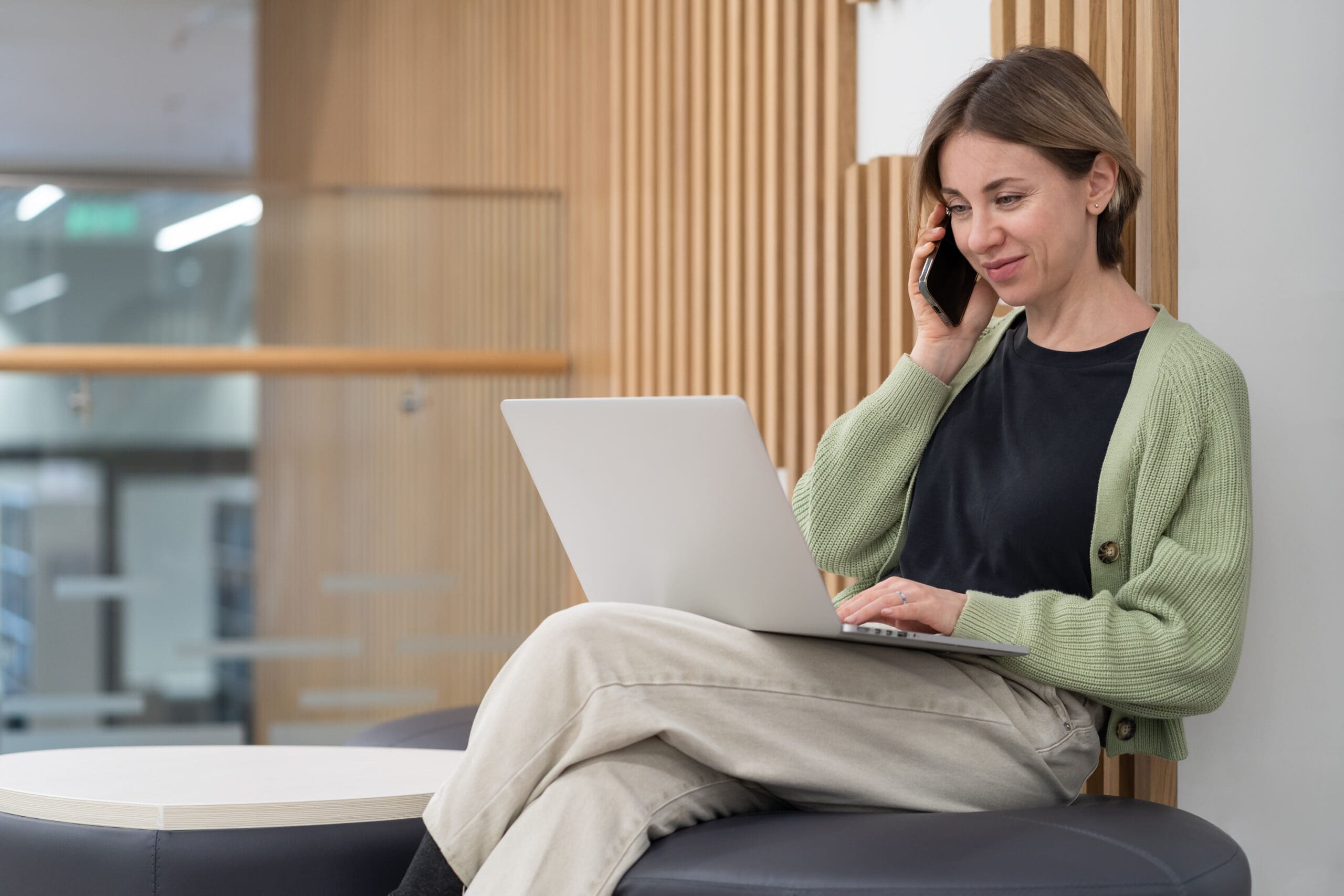 A woman searching on her laptop "Abortion Pill Education in Lewisburg and Williamsport, PA"